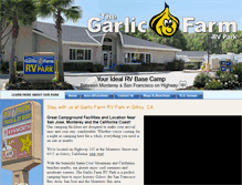 Tablet Screenshot of garlicfarmrvpark.com